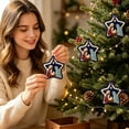 thumbnail image 4 of Christmas Felt Nativity Ornament, Star Shaped Hanging Decoration With Manger Donkey and Sheep for Christmas Tree Wall Door Window Wreath Holiday Decor, 2.36 inch A, 4 of 6