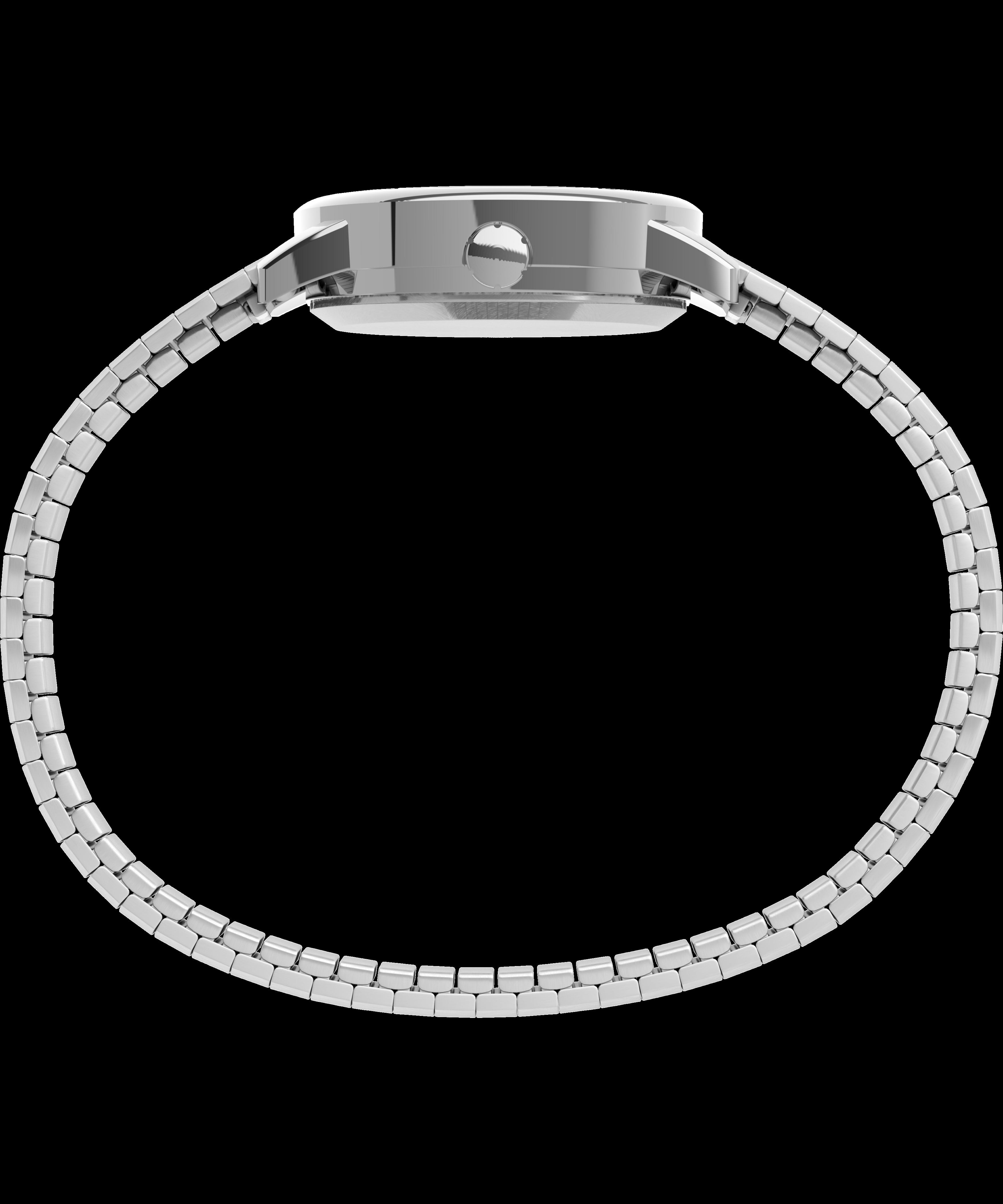 Indiglo by Timex Ladies' Adult Stainless Steel Expansion Band Wristwatch, Silver, T2H371WX