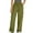 Army Green, variant on Kmdttou Cargo Pants Women Stretchy Plus Size New Straight Tube Solid Color Multi Pocket High Waisted Drawstring Work Pants