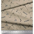 thumbnail image 2 of Soimoi Brown polyester Crepe Fabric Square & Tools Hardware Fabric Prints By Yard 52 Inch Wide, 2 of 5