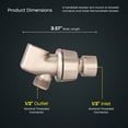 thumbnail image 3 of Shower Head Holder for Handheld Showerhead, Nickel Shower Arm Mount to Connect a Shower Arm and Shower Hose, 3 of 4