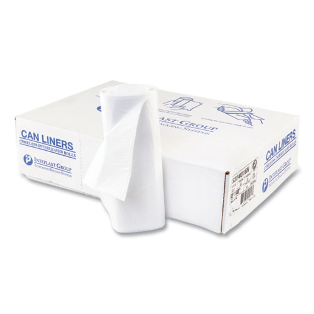 McKesson S334016N-1 33.0 Gallon Clear Hand Tie Large Kitchen Commercial Trash Bags, 1 Pack 16 Mic
