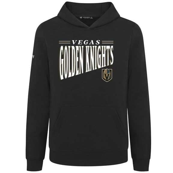 Youth Levelwear  Black Vegas Golden Knights Jr Podium Tally Pullover Hoodie