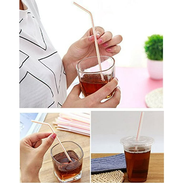 Reusable Hot Coffee Straws-Unbreakable! Monster Straw® Brand. Premium  Tumbler Replacement Plastic Straws for Hot Drinks, Red & White Striped  Straws