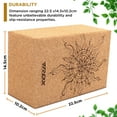 thumbnail image 6 of RDX Yoga Block Cork Set, Non-Slip High-Density Eva Foam, Easy Grip Surface for Stability Strength Training (22.5 x14.5x10.2CM), 6 of 8