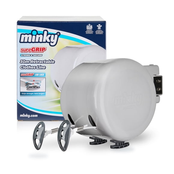 Minky Homecare Outdoor Tendedero Retráctil Gris
