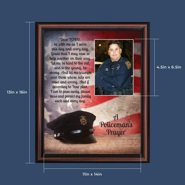 Police Officer Gifts, Law Enforcement Gifts, Police Gifts for Men, Gifts  for Cops, First Responders, Sheriff, Deputy or State Police, Picture Framed
