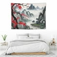 thumbnail image 3 of GOSMITH  Japanese Tapestry Japan Tokyo Cherry Blossoms River Tapestry, Japan Blossom Cherry Sakura Tunnel Wall Tapestry for Bedroom Living Room,, 3 of 7