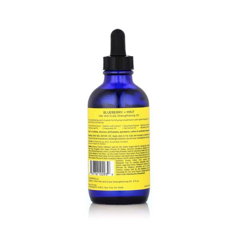 CURLS Blueberry & Mint Hair and Scalp Strengthening Oil, 4 oz photo 2