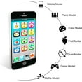 thumbnail image 2 of Kids Phone Toddler Toys for Girls Boys Age 1-3,Christmas Birthday Gifts for Toddler ,Portable Touchscreen Learning Toy for 1 2 3 Year Old, Black, 2 of 7