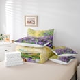 thumbnail image 6 of Manfei Oil Painting Flowers Bedding Comforter Set 7-Piece for Boys Girls,Dreamy Princess King Bedding Sets,Spring Garden Ultra Soft Bed Sheets,Super Cozy Room Decor,Reversible, 6 of 8