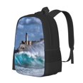 thumbnail image 1 of Balery Lighthouse in Havana Mochila para hombre y mujer - Tela Oxford 600D resistente - Gran capacidad, resistente al agua, ideal para la escuela, viajes y senderismo, 1 of 6