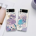 thumbnail image 1 of For Samsung Galaxy Z Flip4/Flip3 5G Phone Case，Shockproof Luxury Blu-ray Cute Cartoon Star Girl ,Silm PC Flip Case Cover, 1 of 5