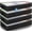 Black, variant on 4 Pack 90L Under Bed Storage Containers, Closet Organizers and Storage Bins, Foldable Underbed Storage Bags for Wrapping Paper, Blanket, Clothing, Comforter, Sweaters, Pillows, Linen Sheets