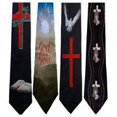 thumbnail image 1 of Choose From Over 60 Different Designs Steven Harris Pack Of 4 Mens Christian Religious Neckties Jesus Neck Tie, 1 of 1