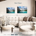 thumbnail image 4 of Elephant Stock Beauty Of Banff Wall Art - Horizontal Canvas Wall Art - Living Room Wall Decor - Nature Canvas - Teal And Beige Decor - 30" x 20", 4 of 8