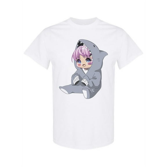 Chibi Shark Girl T-Shirt Women -Image by Shutterstock, Female Large