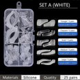 thumbnail image 1 of Type A 25 Pairs Eyeglass Retainer Eyeglass Grips Silicone Anti-slip Eyeglass Holder For Sports, 1 of 5