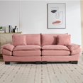 thumbnail image 3 of SOULART 84" Cloud Couch, Pink Sectional Sofa, Loveseat for Small Spaces with Pillows, 3 of 12