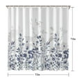 thumbnail image 5 of Waterproof Beautiful Colorful Floral Shower Curtain 72x72 Inch Boho Style Polyester Unique Shower Curtain for Bathroom Hotel Home Decor with 12 Plastic Hooks, 5 of 5