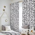 thumbnail image 5 of Blackout Kids Curtains,Light Dark Floral Burst Pattern Childrens Insulated Curtains Set Of 2,Bedroom Essentials,Toddler Room Decor 52x84in(132x213cm), 5 of 5