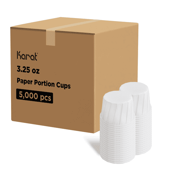 Karat 3.25oz Paper Portion Cups - 5,000 ct