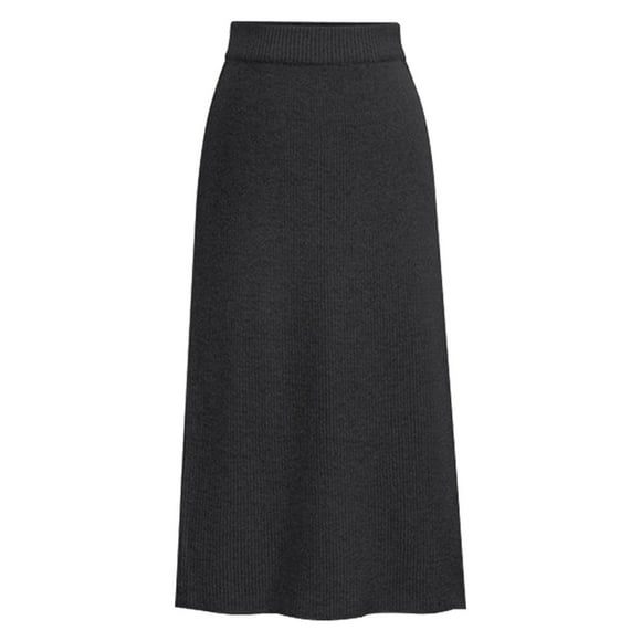 Kcodviy Women's Winter Wool Skirt Slip Skirt Mid Length Woolen Skirt Leather Skirt Plus Size Thick Skirt Womens Skirts Womens Tennis Skirt Tulle Skirt for