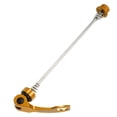 thumbnail image 4 of Unique Bargains 1 Pair Front Rear Bicycle Quick Release Axles Skewers Lever Aluminum Alloy 145mm 185mm Gold Tone for MTB, 4 of 7
