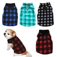 thumbnail image 1 of piezas de ropa para perros Ropa de vellón para mascotas Camisa a cuadros cómoda, 1 of 6