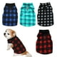 thumbnail image 1 of 4 piezas de ropa para perros Ropa de lana para mascotas Camisa a cuadros cómoda, 1 of 6