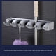thumbnail image 5 of Ounissouiy Colgador de fregonas de PP portátil de alta resistencia para el hogar, baño, cocina, oficina, edificio, gancho de escoba de silicona, Juegos de accesorios de baño Gris, 5 of 6