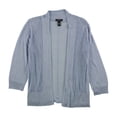 thumbnail image 2 of Alfani Womens Mixed Media Cardigan Sweater, Azul, X-Large Alfani Cárdigan, 2 of 2