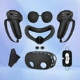 thumbnail image 1 of Peggybuy Silicone Cover Set Controller Grips VR Shell Cover Protective Cover Face Cover Lens Cover for Meta Quest 3S Accessories, 1 of 9
