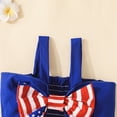 thumbnail image 6 of Zanarzt Newborn Girl Clothes My 1st 4th of July Baby Girl Outfits Infant Tank Top Fourth of July American Flag Shorts with Headband Red,6 Months, 6 of 9