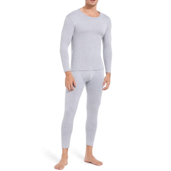 ANYFIT WEAR Long Johns Thermal Underwear Set for Men Lightweight Cozy Warm Base Layer Tops and Bottom PJ Sets