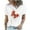 Red, variant on Fesfesfes Tops for Womem Tshirt Crewneck Butterfly Print T-Shirts Print Tees Short Sleeve T-Shirt Blouse Tops Round Neck Casual Summer T Shirt Blouse On Sale