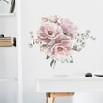 thumbnail image 5 of Peony Flower Wall Stickers Removable Wall Decals Home Decor for Bedroom Living Room, 5 of 7
