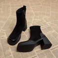 thumbnail image 2 of Botines de mujer 2023, nuevos zapatos de tacón alto y grueso para mujer, 2 of 5