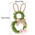 thumbnail image 3 of ERTZAE&nbsp;Easter Bunny Artificial Wreath,19.6 Inch Spring Front Door Decoration with Bow & Colorful Flowers,Large Easter Bunny Wreath,Plastic & Mesh Construction,Farmhouse Style Wall or Door Hanger, 3 of 7