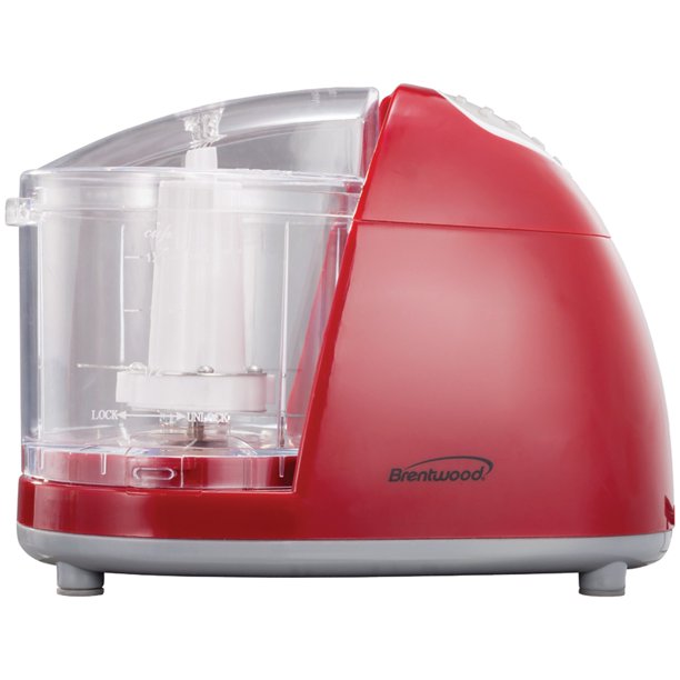 Brentwood MC105 1.5 Cup Mini Food Chopper, Red