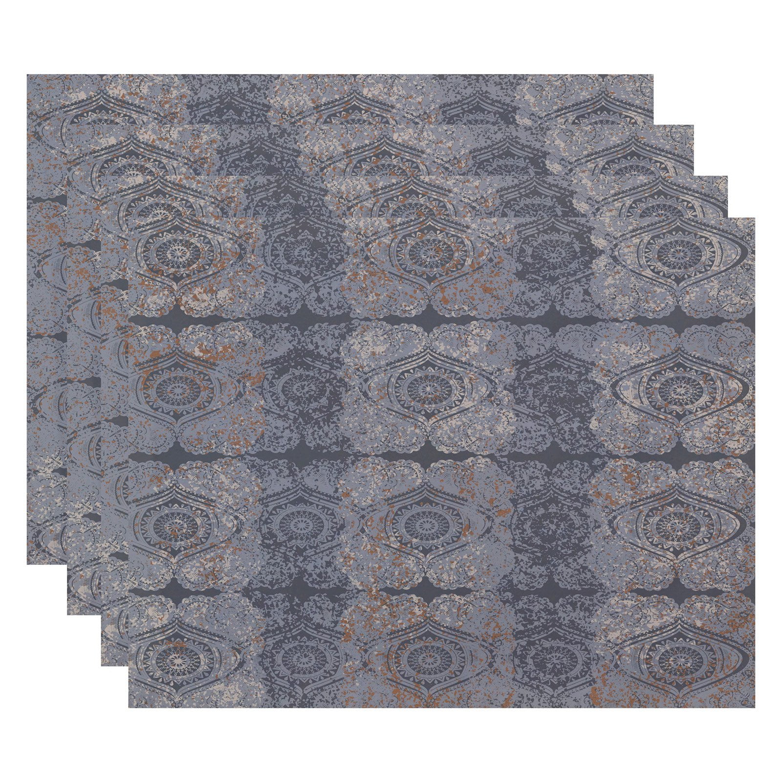 Simply Daisy 18" x 14" Patina Geometric Print Placemat