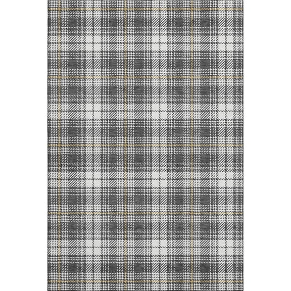 Dalyn Rugs Premium Machine Washable Mayfield AMF993 Charcoal 2'6" x 3'10" Rug