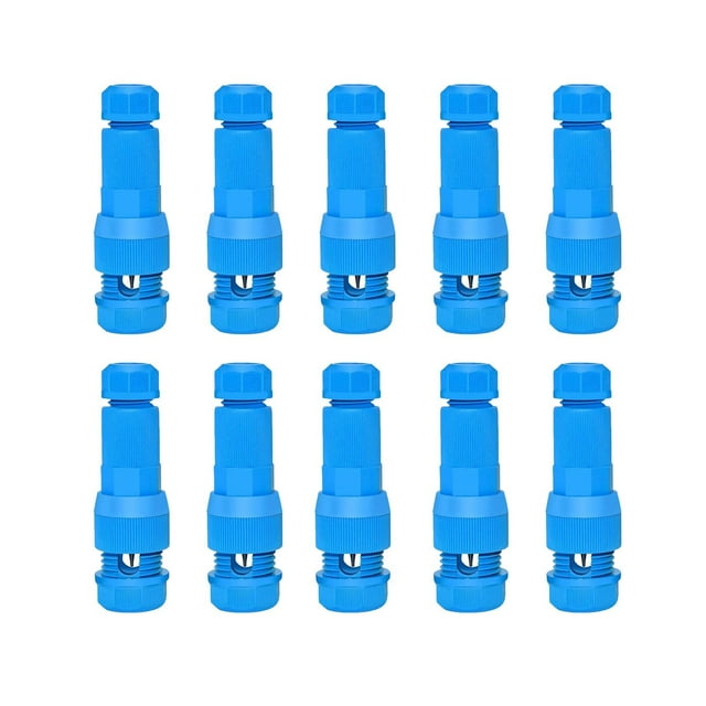 Meitianfacai 10PCS Quick Puncture Connector View Light Cable Connector Patio View Light Paralleling Fixture Screw-less Swivel Puncture Wirer