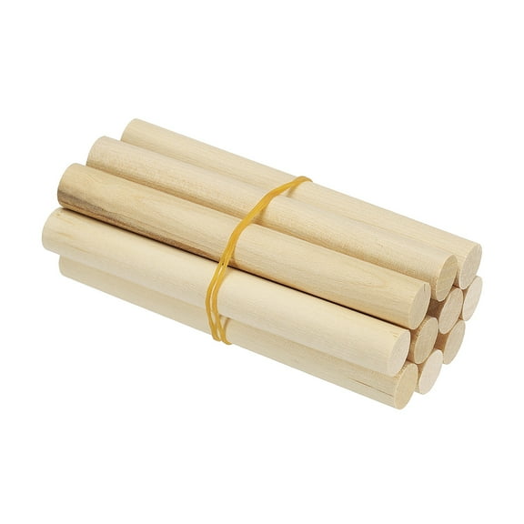 Uxcell Wooden Dowel Rod, Wood Dowels Unfinished Round Wood Sticks Hardwood Sticks for Home Decor 1/2 x 4 Inch