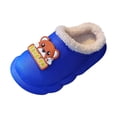thumbnail image 2 of Fozruso Girls Slippers Warm Winter Shoes Soft Comfortable Indoor Outdoor Lined Cartoon Design Lightweight Toddler Kids Footwear,Girls Slippers Sizes 10 Little Kid(3.5-4 Years), 2 of 6