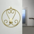 thumbnail image 2 of 1 pieza Candelabro colgante de pilar con montaje creativo Circular de oro, 2 of 8