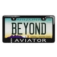 thumbnail image 2 of Lincoln Aviator Black Real Carbon Fiber Finish ABS Plastic License Plate Frame, 2 of 8