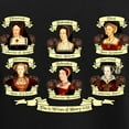thumbnail image 3 of CafePress - Fates Of Henry VIII Wives Women's Dark Pajamas - Women's Short Sleeve Print T-Shirt and Pants Dark Cotton Pajama Set, 3 of 7