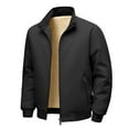 thumbnail image 2 of Letdown Plus Size Menâs Bomber Jackets Fall Winter Warm_Windbreakers Zip Up Lined Casual Heavyweight Jacket Padded Coats with Pocket, 2 of 8