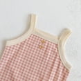 thumbnail image 4 of LYMAYTER 3M-24M ‌‌Infant Girls Baby Spaghetti Strap Sleeveless Cotton Bodysuit One-Piece Summer Set‌, 4 of 8